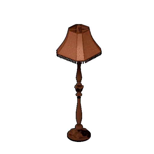 Antique Brown Floor Lamp